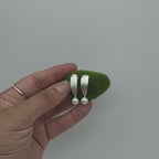 Pendientes de Presión Gota con Perla Cultivada en Plata de Ley